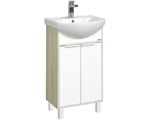 Тумба белый глянец/ясень фабрик 46,6 см Акватон Рико 1A212401RIB90