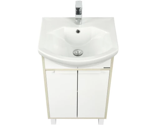 Тумба белый глянец/ясень фабрик 46,6 см Акватон Рико 1A212401RIB90