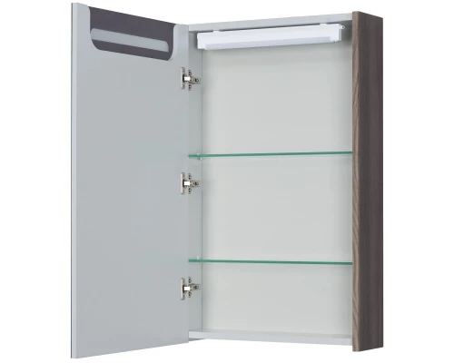 Зеркальный шкаф 50x78 см дуб макиато Акватон Сильва 1A215502SIW5L