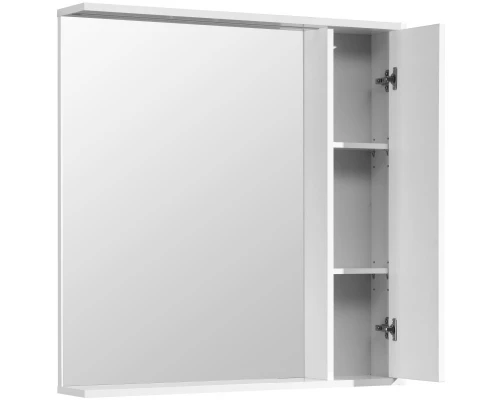 Зеркальный шкаф 80x83,3 см белый глянец R Акватон Стоун 1A228302SX010