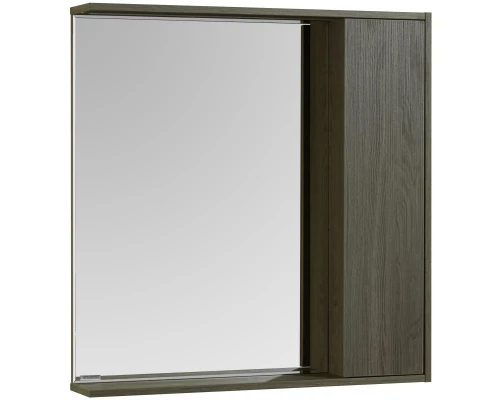 Зеркальный шкаф 80x83,3 см грецкий орех R Акватон Стоун 1A228302SXC80