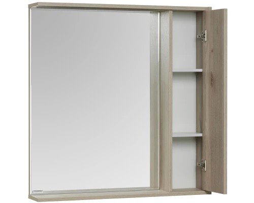 Зеркальный шкаф 80x83,3 см сосна арлингтон R Акватон Стоун 1A228302SX850