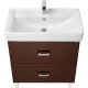 Тумба с раковиной темно-коричневый 80 см Акватон Америна 1A1694K1AM430