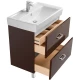 Тумба с раковиной темно-коричневый 80 см Акватон Америна 1A1694K1AM430
