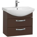 Тумба с раковиной темно-коричневый 65 см Акватон Ария 1A1233K0AA430