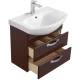 Тумба с раковиной темно-коричневый 65 см Акватон Ария 1A1233K0AA430