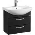 Тумба с раковиной черный 65 см Акватон Ария 1A1233K0AA950