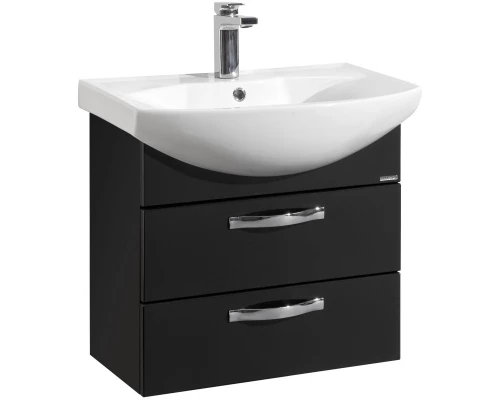 Тумба с раковиной черный 65 см Акватон Ария 1A1233K0AA950