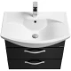 Тумба с раковиной черный 65 см Акватон Ария 1A1233K0AA950