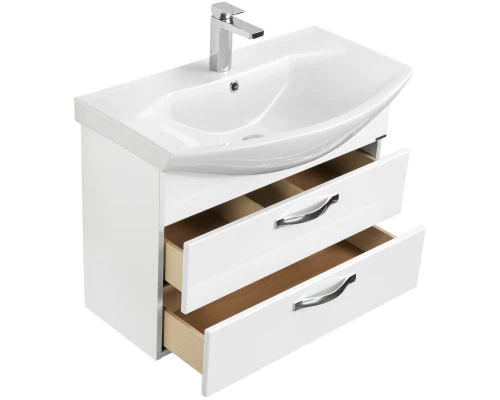 1A1408K0AA010 Набор: 1A140801AA010 Тумба-умывальник подвесная Ария 80 М / 1WH207783 Раковина Смайл-80