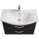 Тумба с раковиной черный 80,5 см Акватон Ария 1A1408K0AA950