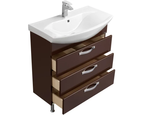 Тумба темно-коричневый 76 см Акватон Ария 1A141301AA430