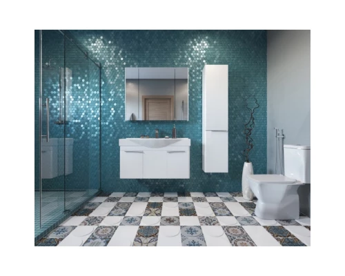 Пенал подвесной белый глянец L Акватон Беверли 1A235403BV01L