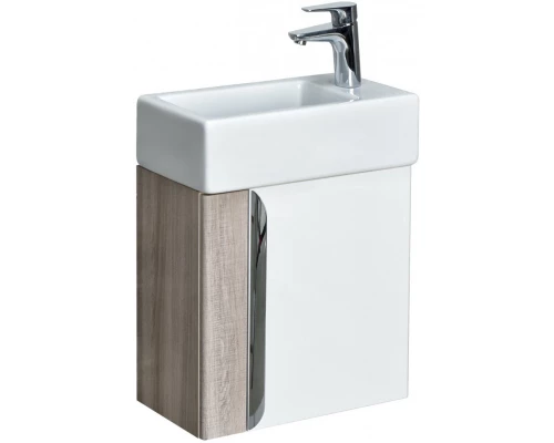 Тумба с раковиной белый глянец/ясень шимо 46 см Акватон Вита 1A2214K1VTD70