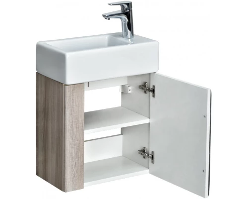 Тумба с раковиной белый глянец/ясень шимо 46 см Акватон Вита 1A2214K1VTD70