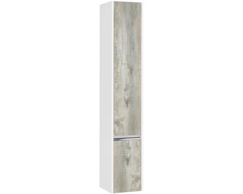 Пенал подвесной белый глянец/бетон пайн R Акватон Капри 1A230503KPDAR