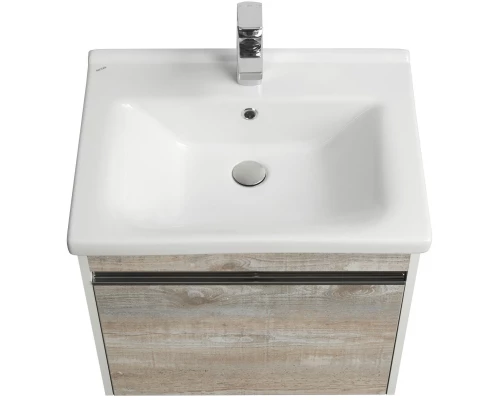 Тумба с раковиной белый глянец/бетон пайн 60 см Акватон Капри 1A2301K1KPDA0