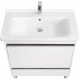 Тумба с раковиной белый глянец 80 см Акватон Капри 1A2302K1KP010