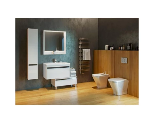 Тумба с раковиной белый глянец 80 см Акватон Капри 1A2302K1KP010