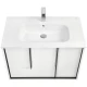 Тумба с раковиной белый матовый 80 см Акватон Ривьера 1A2390K1RVX20