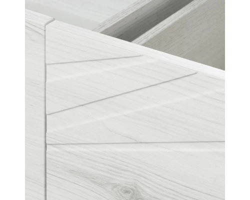 Тумба с раковиной белый глянец/ольха наварра 100 см Акватон Сакура 1A2349K1SKW80