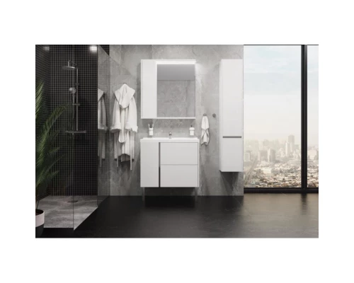 Тумба с раковиной белый глянец 80 см Акватон Стоун 1A2282K1SX010