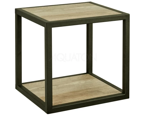 Тумба дуб эндгрейн/черный 34 см Акватон Лофт Фабрик 1A242703LTDU0