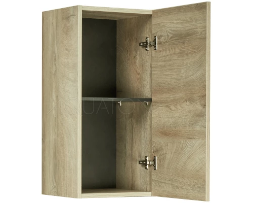 Шкаф одностворчатый подвесной 34x70 см дуб эндгрейн Акватон Лофт Фабрик 1A242803LTDU0