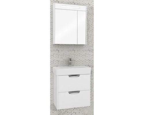 1A2118K1SIW70 Набор: 1A211801SIW70 Тумба-умывальник Сильва 60 Дуб Полярный/ 1WH302186 Раковина Нео 60