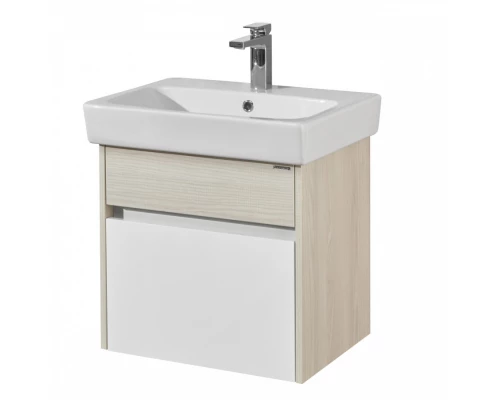 Тумба ВЕРДИ 60, белая, ясень фабрик (под раковину НЕО 60)