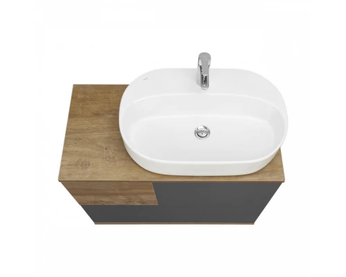 Тумба ТЕРРА 85, дуб кантри, антрацит (под раковину MILA 35, Одри 42, Лола 60)