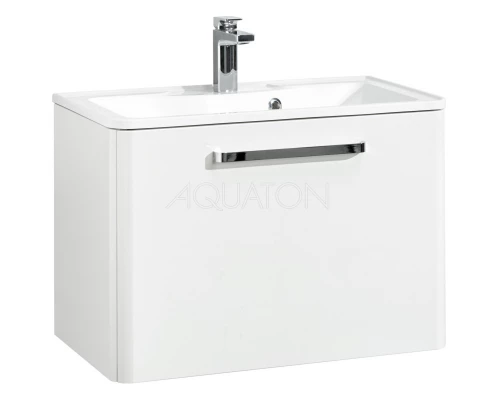 Тумба с раковиной белый жемчуг 75 см Акватон Валенсия 1A1236K0VAG30