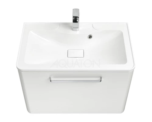 Тумба с раковиной белый жемчуг 75 см Акватон Валенсия 1A1236K0VAG30