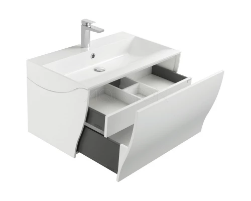 Тумба белый глянец 79,5 см Акватон Ондина 1A183401OD010