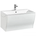 Тумба с раковиной белый глянец 80 см Акватон Ондина 1A1834K0OD010