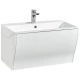Тумба с раковиной белый глянец 80 см Акватон Ондина 1A1834K0OD010