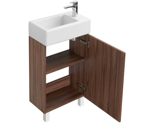 Тумба с раковиной эбони темный 46 см Акватон Эклипс 1A1726K1EK560