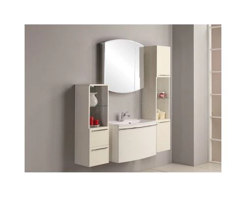 Зеркальный шкаф 80x80 см белый Акватон Севилья 1A125502SE010