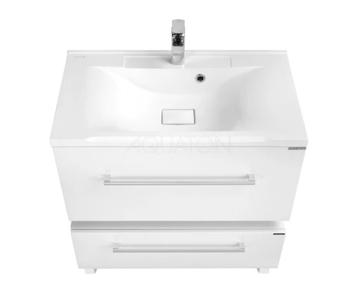 Тумба белый глянец 79,6 см Акватон Мадрид 1A126801MA010
