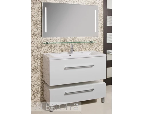 Тумба белый глянец 79,6 см Акватон Мадрид 1A126801MA010