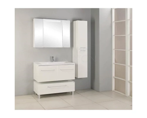 Тумба с раковиной белый глянец 100 см Акватон Мадрид 1A1280K0MA010