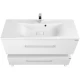Тумба с раковиной белый глянец 120 см Акватон Мадрид 1A1687K1MA010