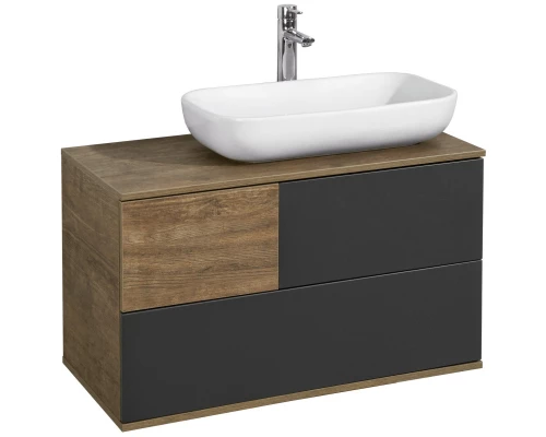 Тумба дуб кантри/антрацит 85 см Акватон Терра 1A247201TEKA0