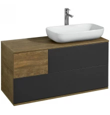 Тумба с раковиной дуб кантри/антрацит 105 см Акватон Терра 1A2469K0TEKA0