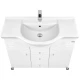 Тумба с раковиной белый глянец 95 см Акватон Домус 1A0613K0DO010