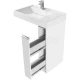 Тумба белый глянец 18 см Акватон Лондри 1A236101LH010