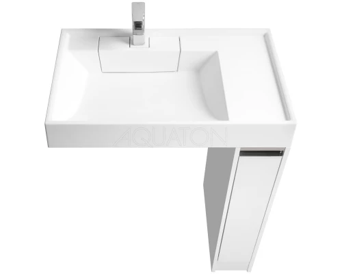 Тумба белый глянец 18 см Акватон Лондри 1A236101LH010