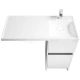 Тумба белый глянец 42 см Акватон Лондри 1A236001LH010