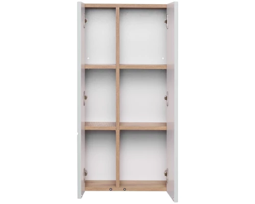 Шкаф двустворчатый подвесной 43x86,4 см дуб рустикальный/фьорд Акватон Мишель 1A243903MIX30