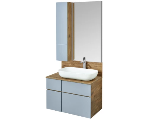 Модуль для зеркала 23x101 см дуб рустикальный/фьорд Акватон Мишель 1A244303MIX30